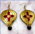 New Mexico Hot Air Balloon Earrings